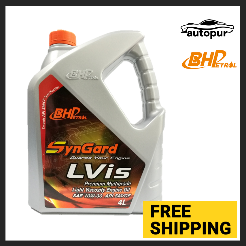 Bhp Syngard Lvis10w30 Premium Multigrade Engine Oil 4l Lazada
