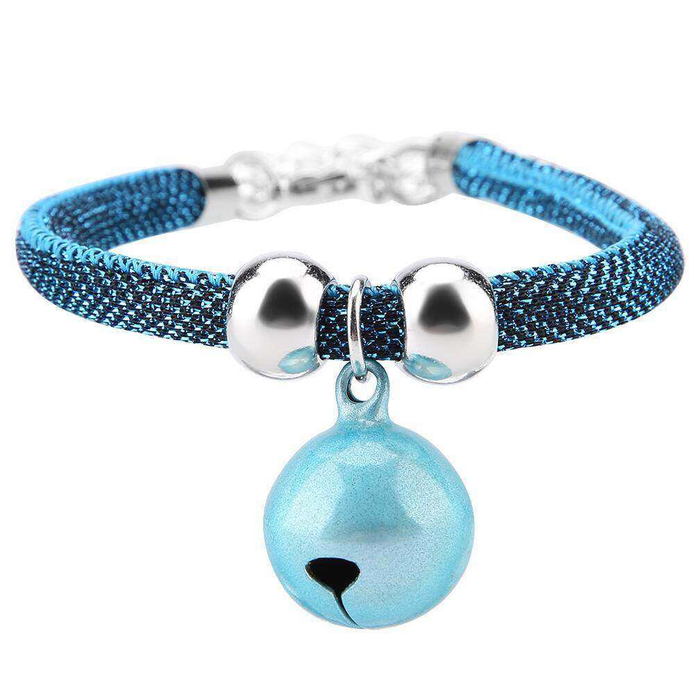 DUDU Pet Japanese Style Pet Cat Collars Colorful Metal Chain Cat Puppy Collar Pet Bells For Safety Adjustable Belt