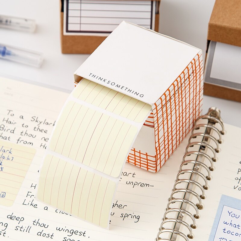 250 Sheets Tearable Pull-out Memo Paper Set School Office Creative Scroll Sticky Notes