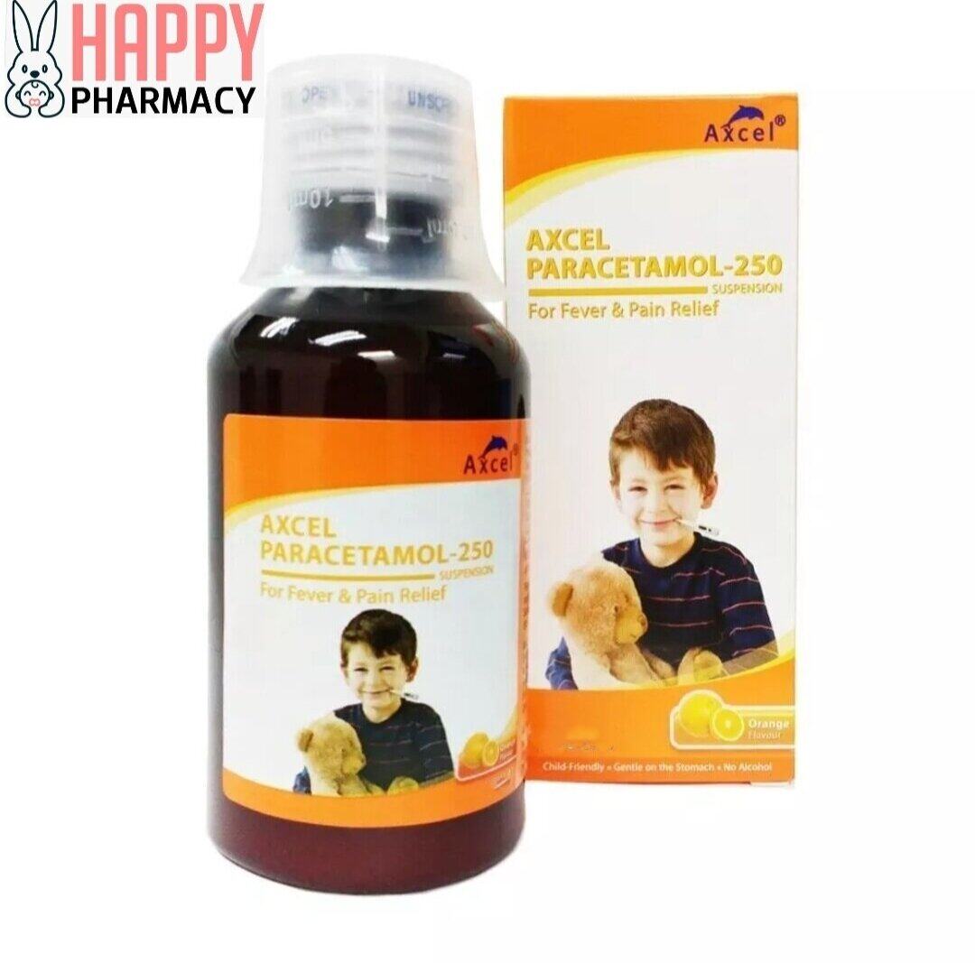 AXCEL PARACETAMOL 250 SUSPENSION 100ML [EXP12/25] AXCEL PCM SYRUP Lazada