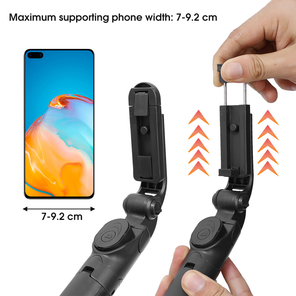 Mới mở rộng Bluetooth không dây giá đỡ ba chân gậy selfie với màn trập từ xa điện thoại có thể gập lại chủ Chân máy đơn cầm tay cho IOS Android