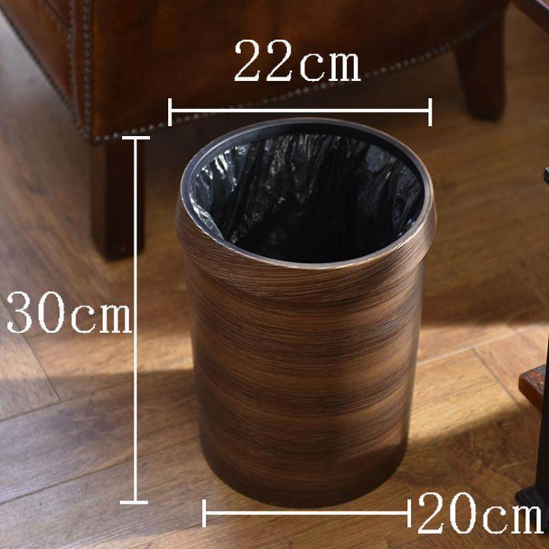HIPSTEEN Retro Style Pressing Ring Plastic Trash Can Household Office