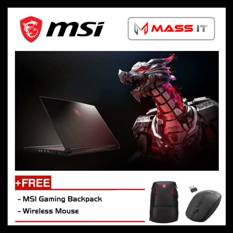 MSI GF63 9SC-891BN (i5-9300H/GTX1650 MaxQ 4GD5/4GB D4 2666MHz/256GB NVMe M.2 SSD/15.6 IPS 60Hz FHD/W10/2YR) Malaysia