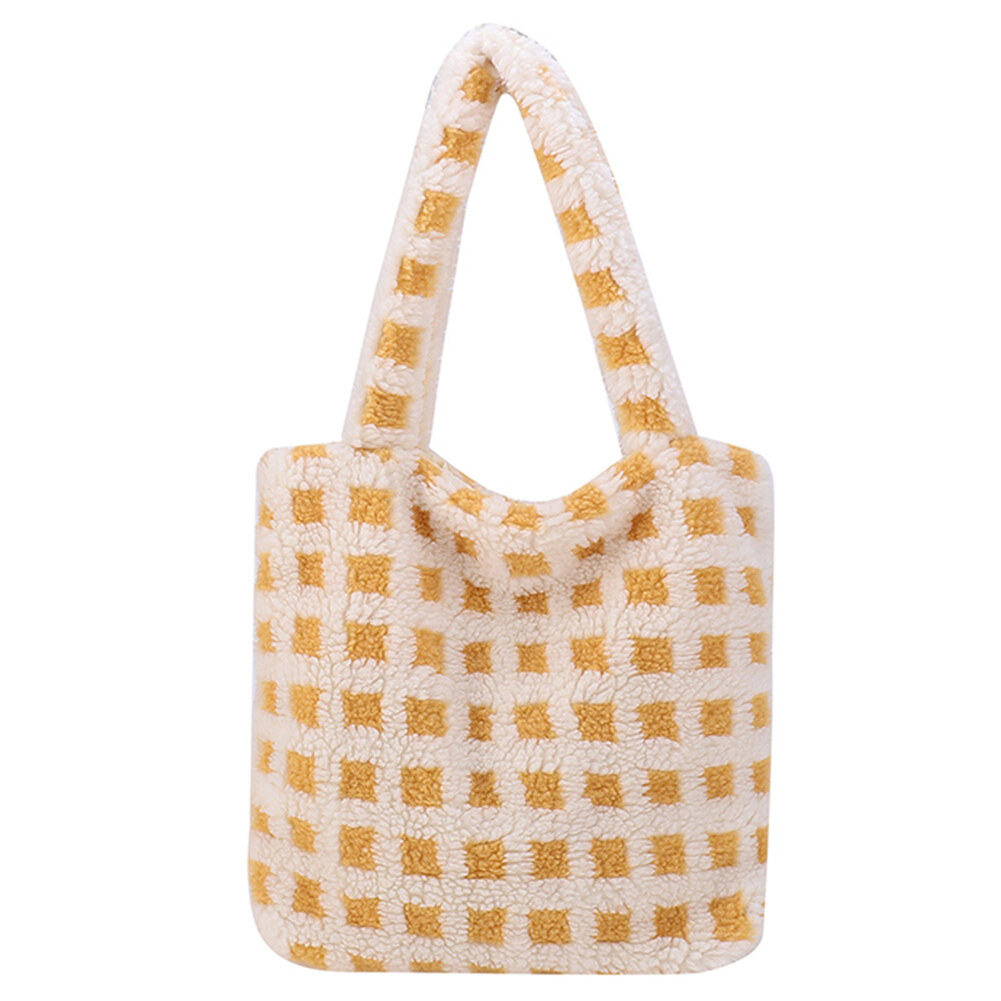 BAGOO Túi Đeo Chéo Nữ Họa Tiết Chân Gấu Dễ Thương Hàn Quốc Túi Đeo Vai Lông Mềm, Cặp Sách Nữ Sức Chứa Lớn