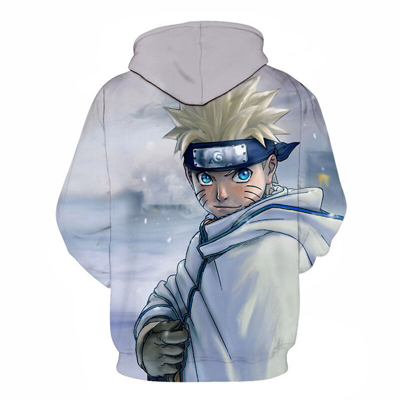 Naruto Hoodie 3D Print Pullover Sweater Jacket Uchiha Itachi Sasuke Costume