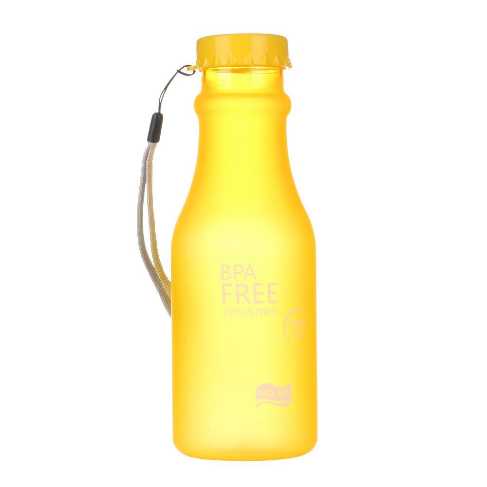 GUANY 550ML Màu kẹo Mờ Không chứa BPA Trong suốt Phụ kiện cắm trại Nhựa Chai nước ngọt Cốc dự tiệc Bình thể thao Bình nước