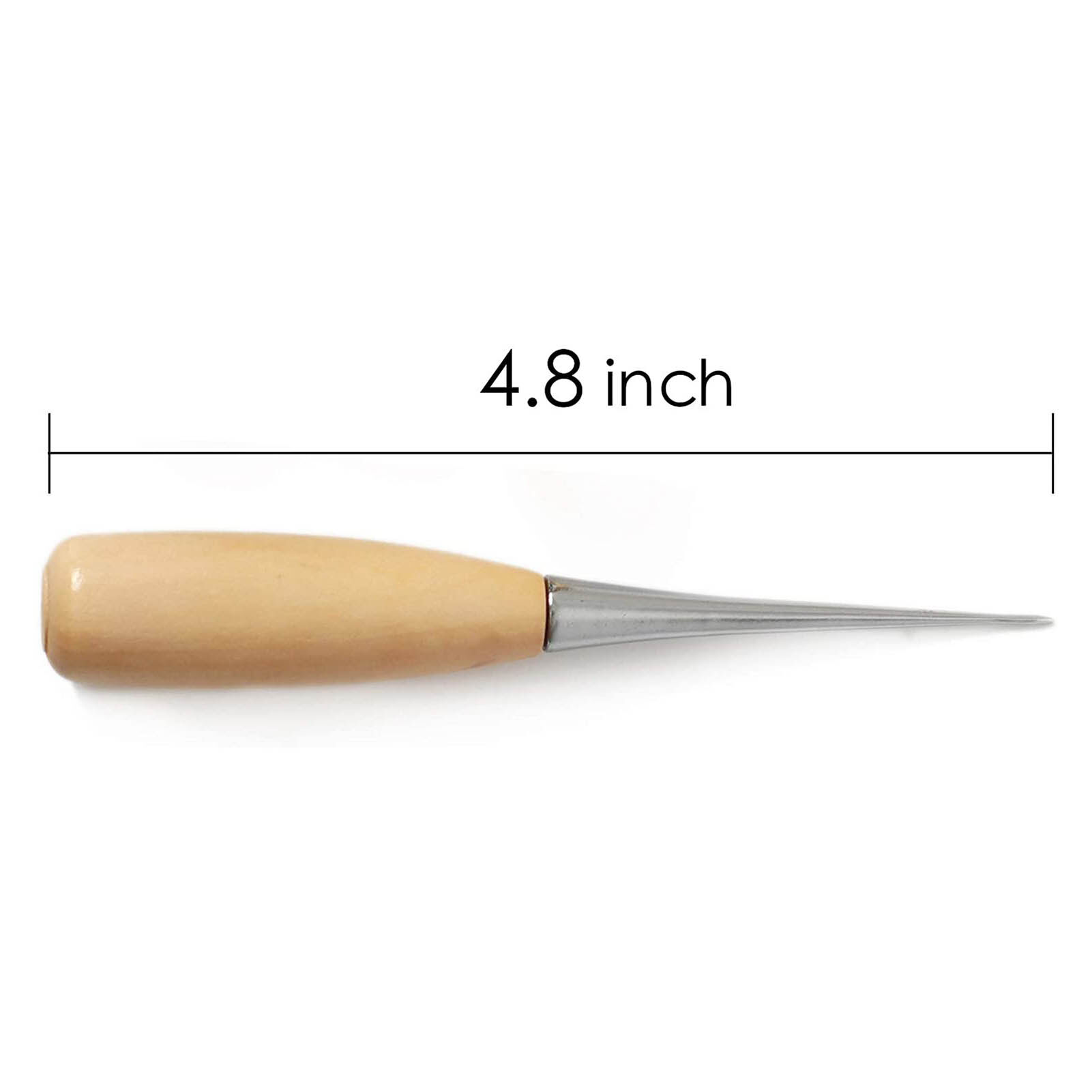 12Pcs Leather Craft Tools Kit Sewing Needles Waxed Thread Cord Stitching Awl Sewing Thimble DIY Leather Repair