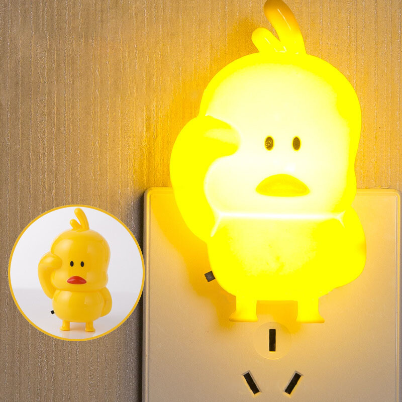 Dễ thương Vịt chuyển đèn ngủ LED phòng ngủ Đèn đầu giường ngủ sáng tạo ánh sáng ban đêm mới