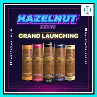 Original Hybrid By Bangsawan_ Salt Hazelnut Series Hazelnut Caramel / Hazelnut Strawberry / Hazelnut Coffee / Hazelnut Blueberry / Hazelnut Vanilla 10ML Hybird
