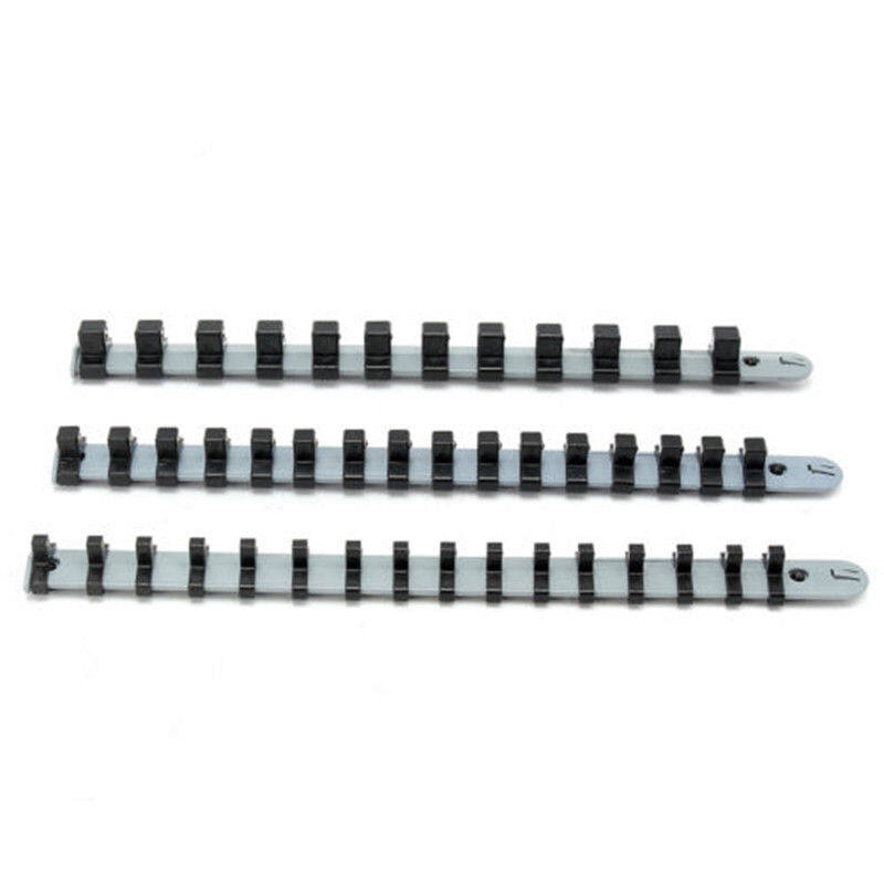 1/4" 3/8" 1/2" 3* 14" Socket Tray Rail Rack Storage Holder Organizer Shelf Stand