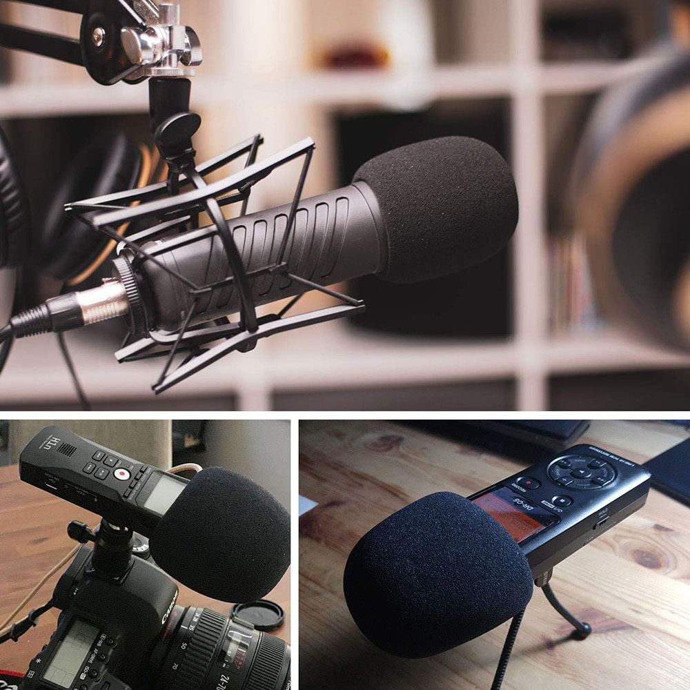 Microphone Cover - Foam Mic Covers Windscreen Suitable for Most Standard Handheld Microphone 6 PCS