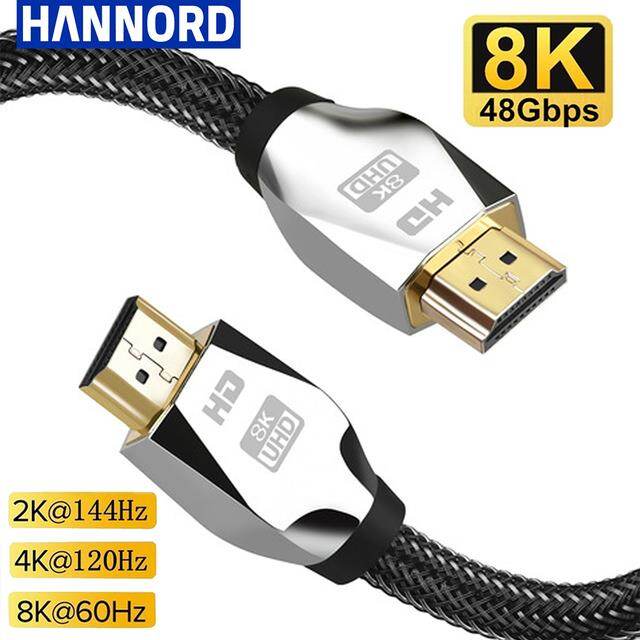 1m 1.5m 2m 3m 2.1 8k 120hz 4k 144 hz hdmi-compatible 48gbps earc arc hdcp ultra high speed hdr for hd tv laptop projector