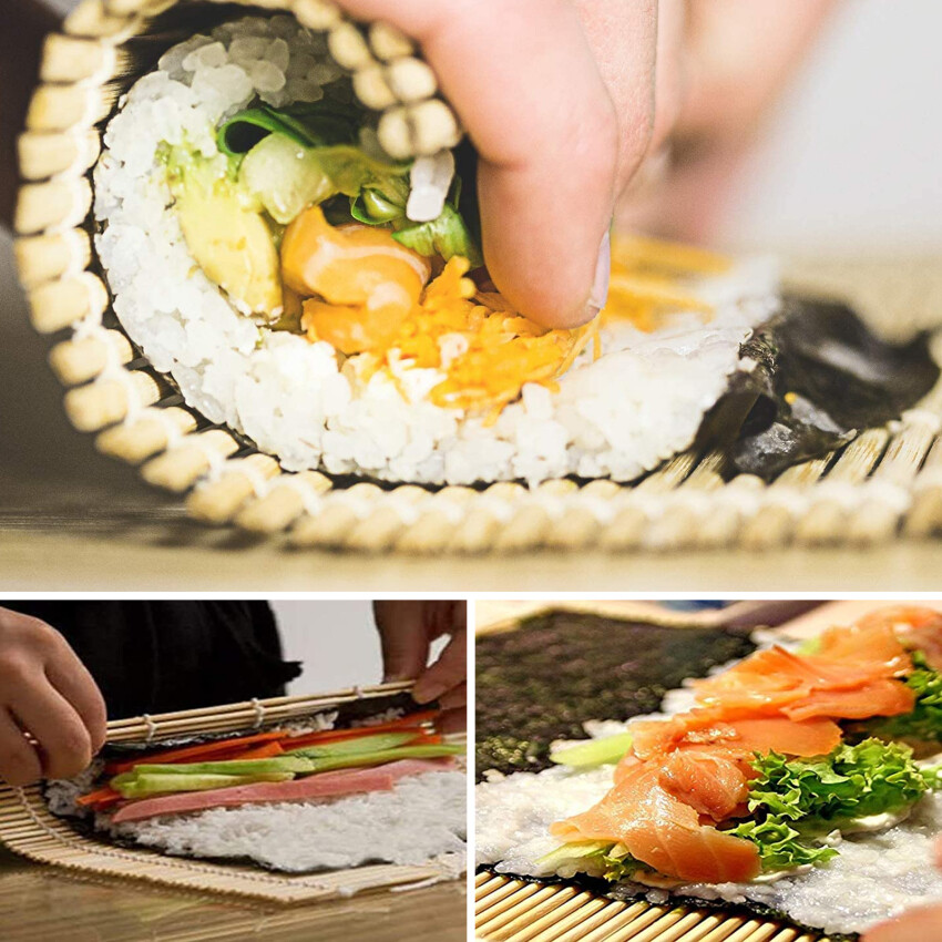Tấm Cuộn Sushi Bằng Tre Tự Nhiên Tấm Cuộn Sushi Để Làm Sushi