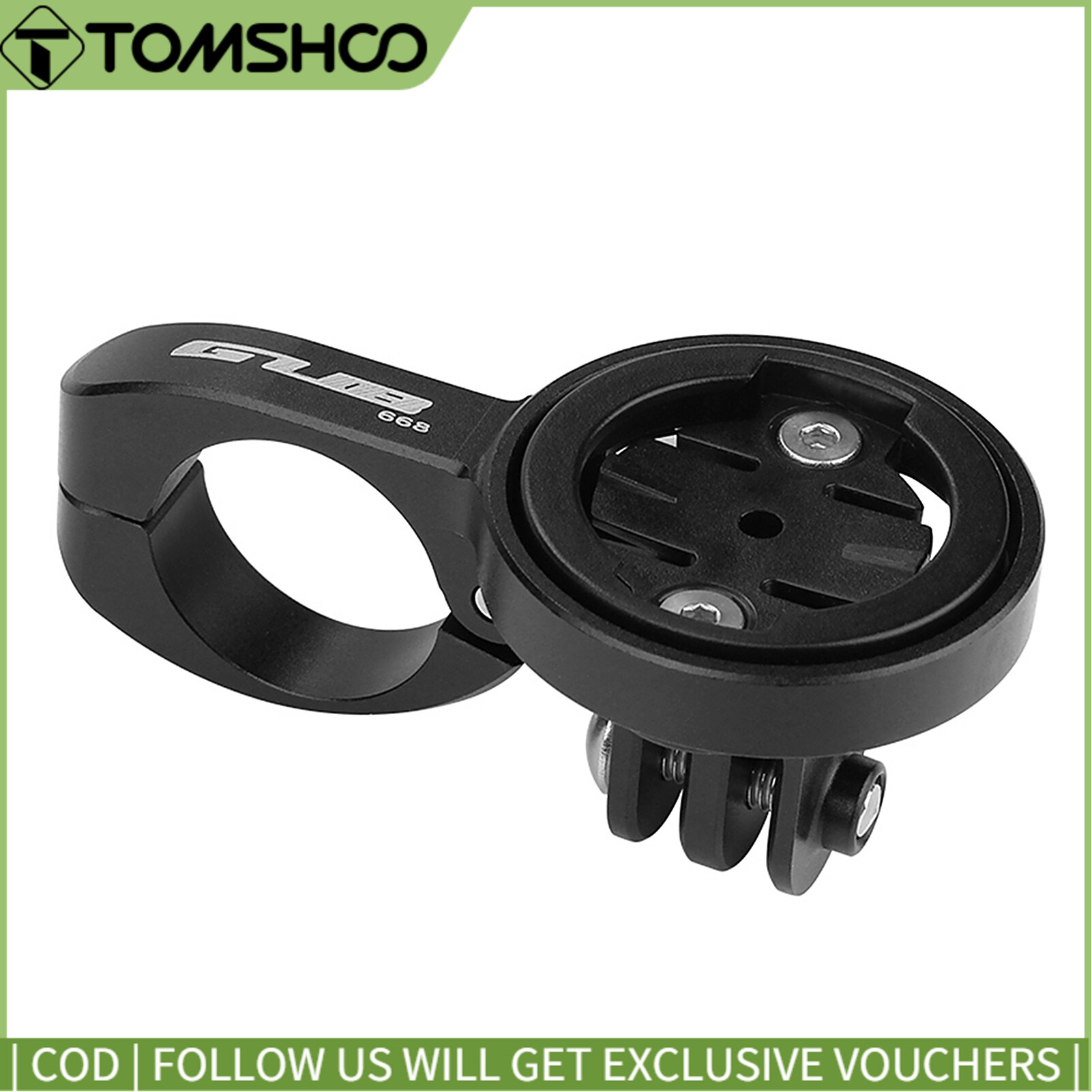 22.2mm Bicycle TT Handlebar Computer Mount with 4 Adapters for Garmin for Bryton for Cateye for Sports Camera
