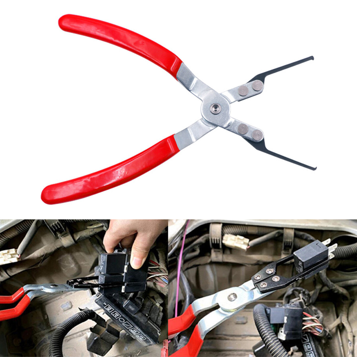 Car Relay Pulling Pliers , Electric Fuse Removal Tool Car Relay Pulling