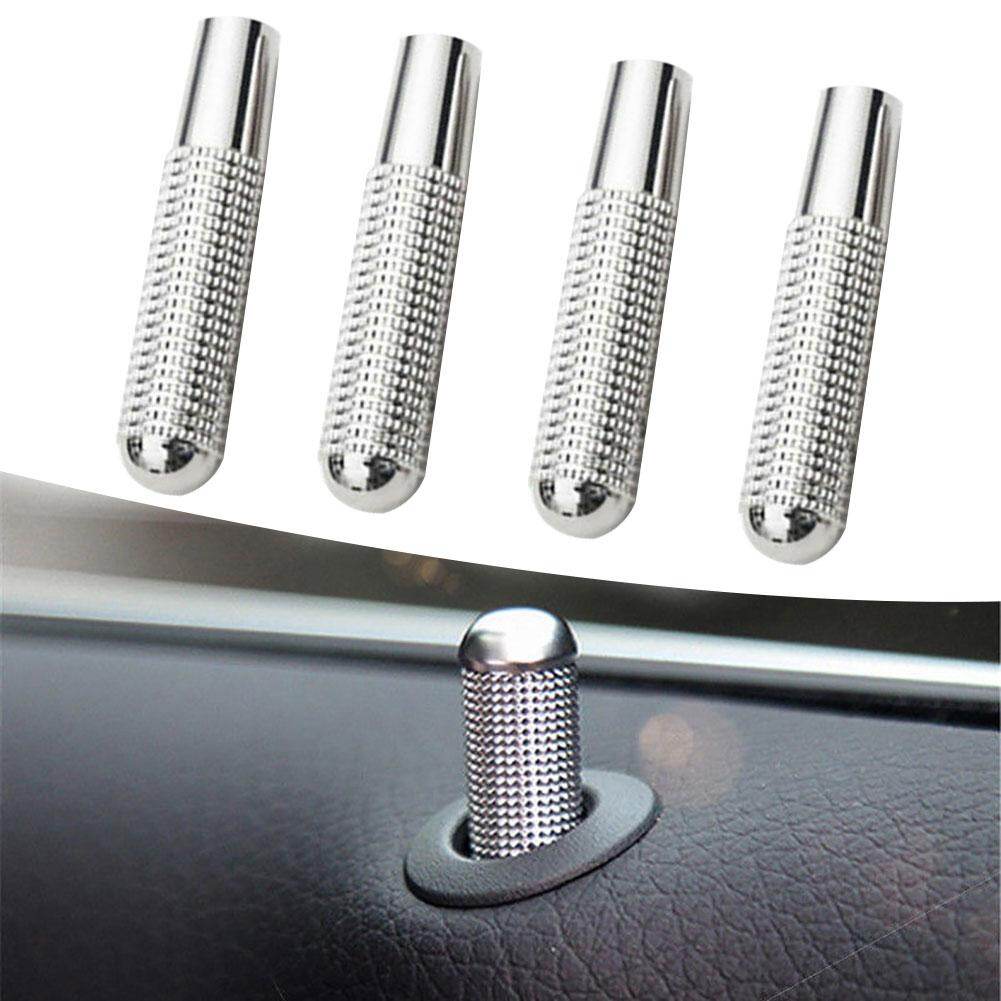 4Pcs Car Vehicle Door Pin Knob for Mercedes-Benz W205 W166 W213 C GLE GLC Class
