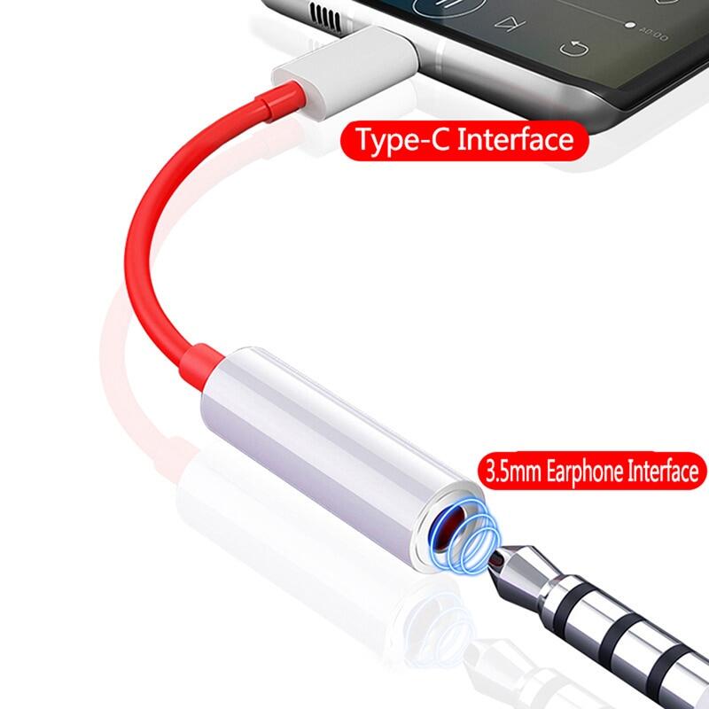 [Hot K] Headphone Connector Adapter for Oneplus android Phone Usb Type C To 3 5 mm Earphone Jack Cable Adapter Audio Splitter