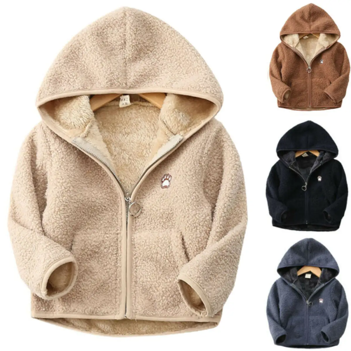teddy bear fleece jacket