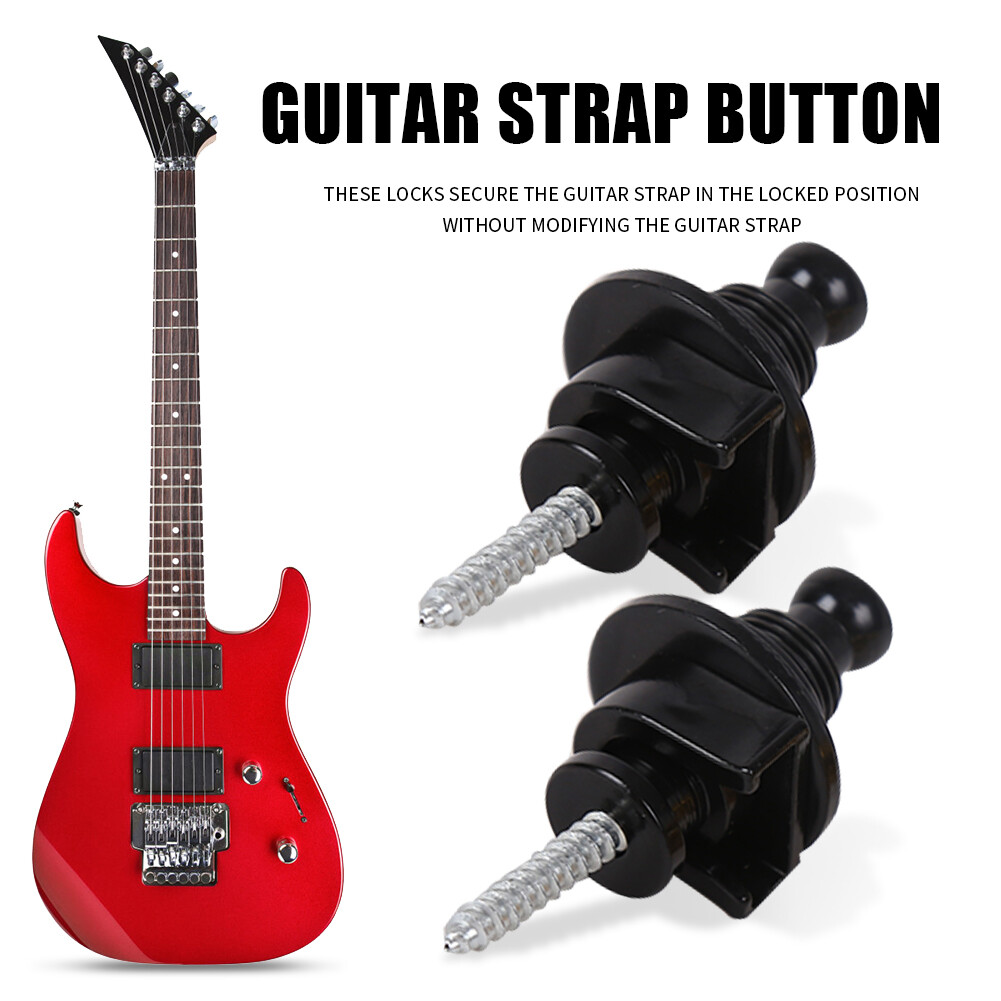 2 Nút Khóa Dây Đàn Ghi Ta Bass Nhạc Cụ Đinh Đai Chống Trượt