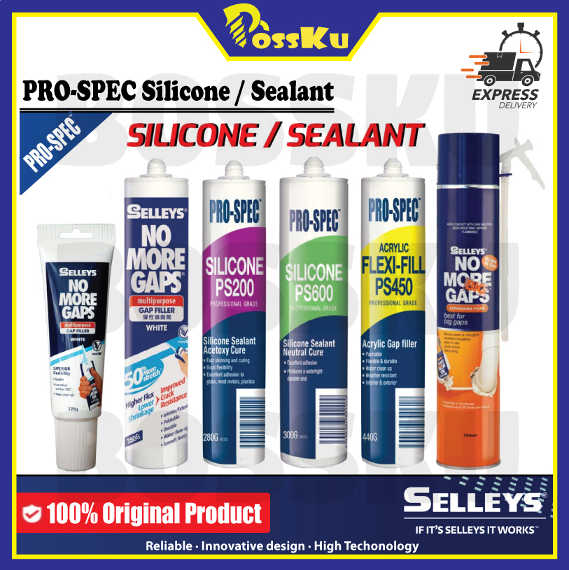 SELLEYS SILICONE SEALANT for Awning, Roofing, Timber, Tiles, Rubber