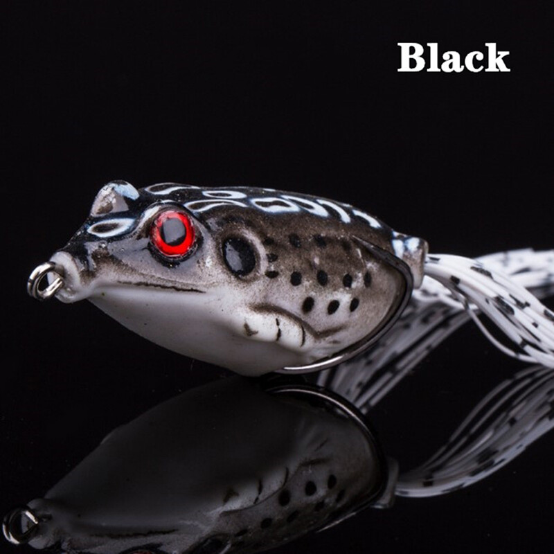 Moito Frog Soft Fishing Lure Double Hooks Artificial Bait Frog Tool