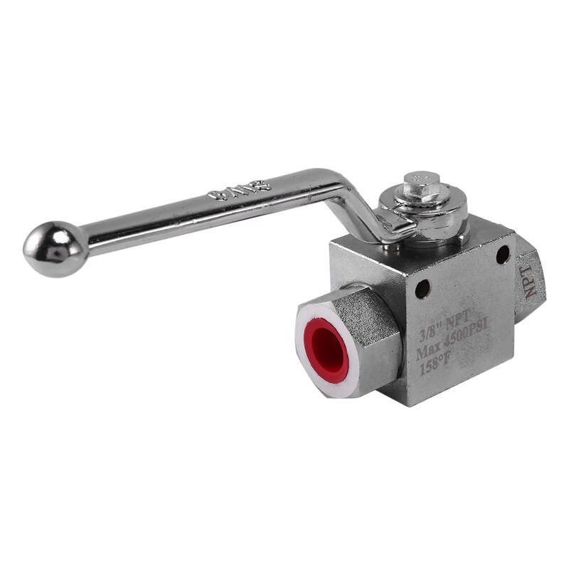 High Pressure Washer Ball Valve Kit, 3/8 Inch Quick Connect for Power