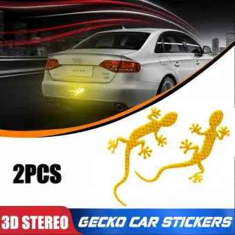 2pcs Universal Car Reflective Stickers Decal Warning Tape Car Door