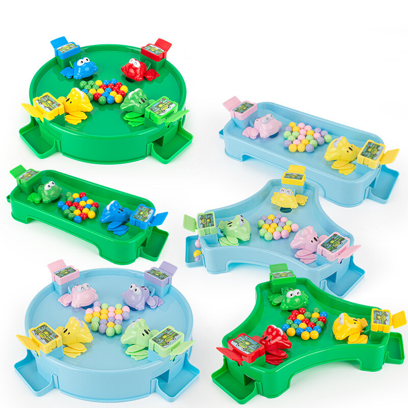TikTok the same frog eat bean feeding frog swallow beads decomprAMUHOUsion leisure brain dAMUHOUktop game parent-child children's toys children's gifts