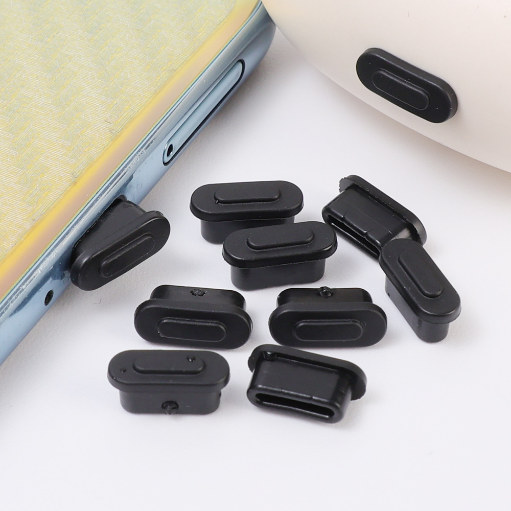 10 cái loại USB cổng sạc nút cắm chống bụi USB Silicon loại USB C khớp nối dây cáp bảo vệ cho Samsung Huawei điện thoại Xiaomi bụi