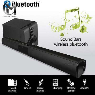 OnMarsลำโพงซาวด์บาร์บลูทูธ,ลำโพงอเนกประสงค์แบบพกพาHIFIลำโพงคู่330มม. 5W * 2โฮมเธียเตอร์AUX FMกลางแจ้ง OnMarsลำโพงซาวด์บาร์บลูทูธ,ลำโพงอเนกประสงค์แบบพกพาHIFIลำโพงคู่330มม. 5W * 2โฮมเธียเตอร์AUX FMกลางแจ้ง