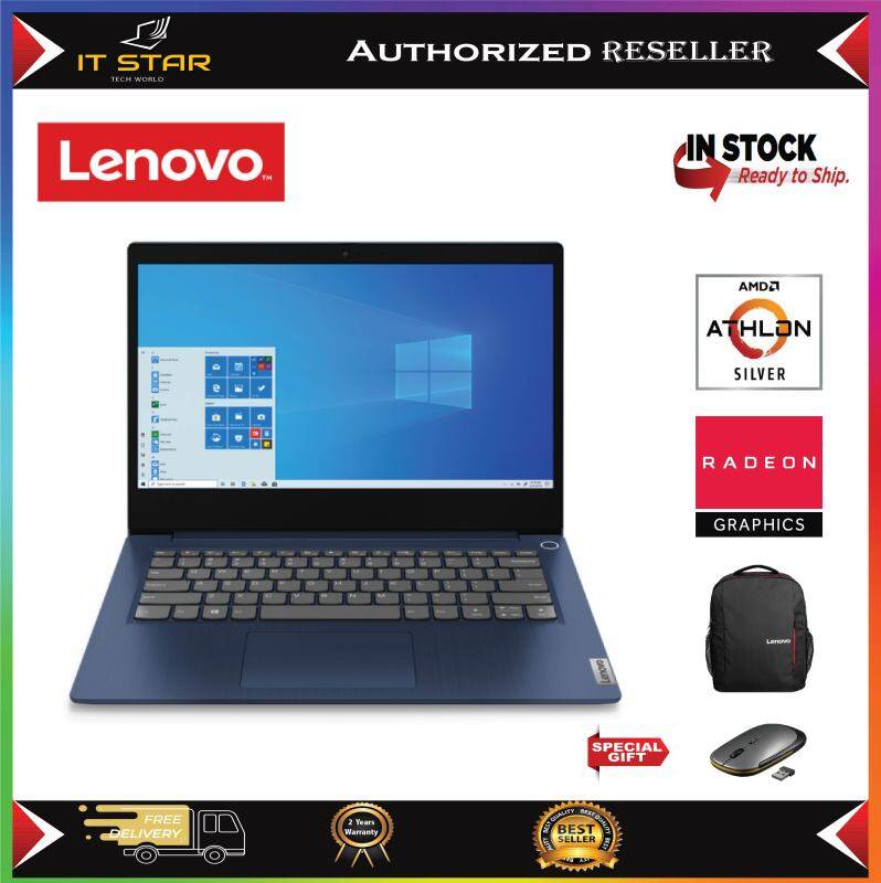 Lenovo Ideapad 3 14ADA05 14 Laptop/Notebook ( Athlon Gold 3150U,RAM 4GB, 256GB SSD, ATI, W10 ) Malaysia