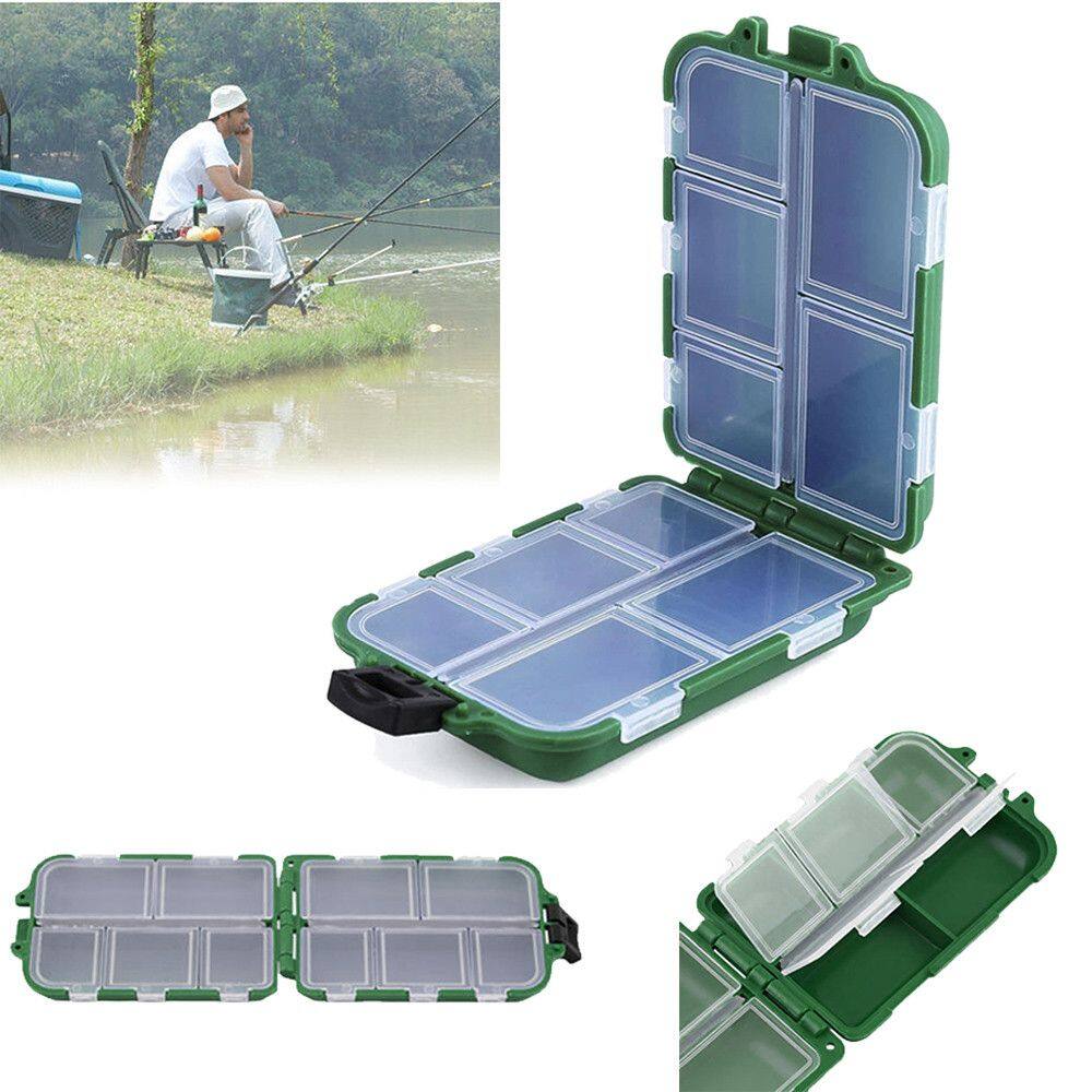 PENGA 10 Compartments Accessory Plastic Square Fishhook Box Lure Container Bait Storage Case Fishing Tackle Boxes