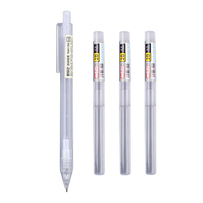 Mechanical Pencil 0.5 / 0.7mm 2H 2B HB Replaceable Refills Student School Office Writing Drawing Art Supplies Stationery