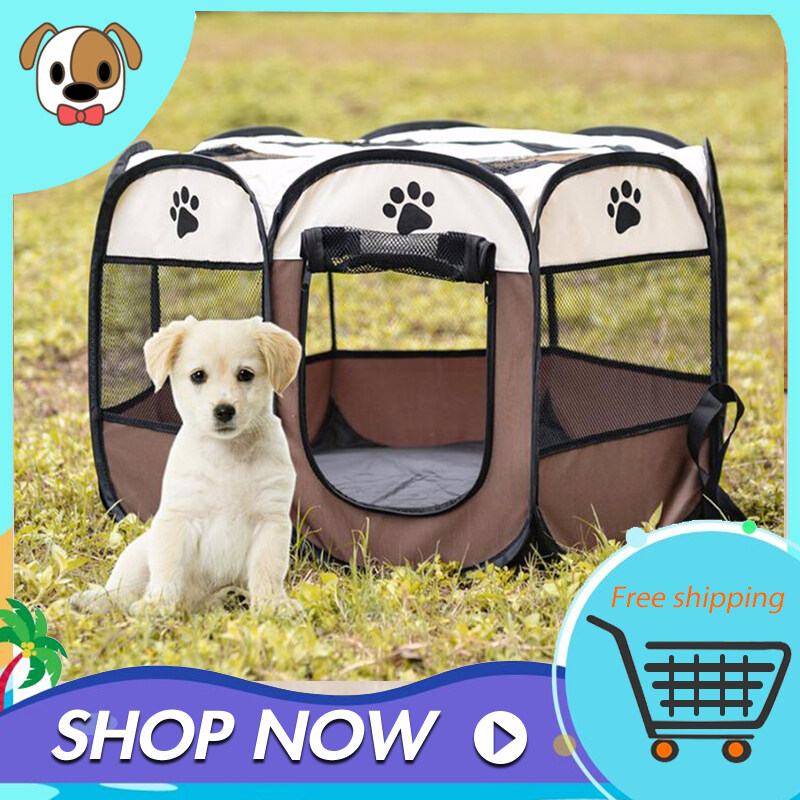 Vật Nuôi Lồng Di Vật Nuôi Lều Lồng Gấp Cho Chó Mèo Lều Playpen Chuồng Chó Con Hàng Rào Hình Bát Giác Dễ Vận Hành Nhà Cho Chó Lớn