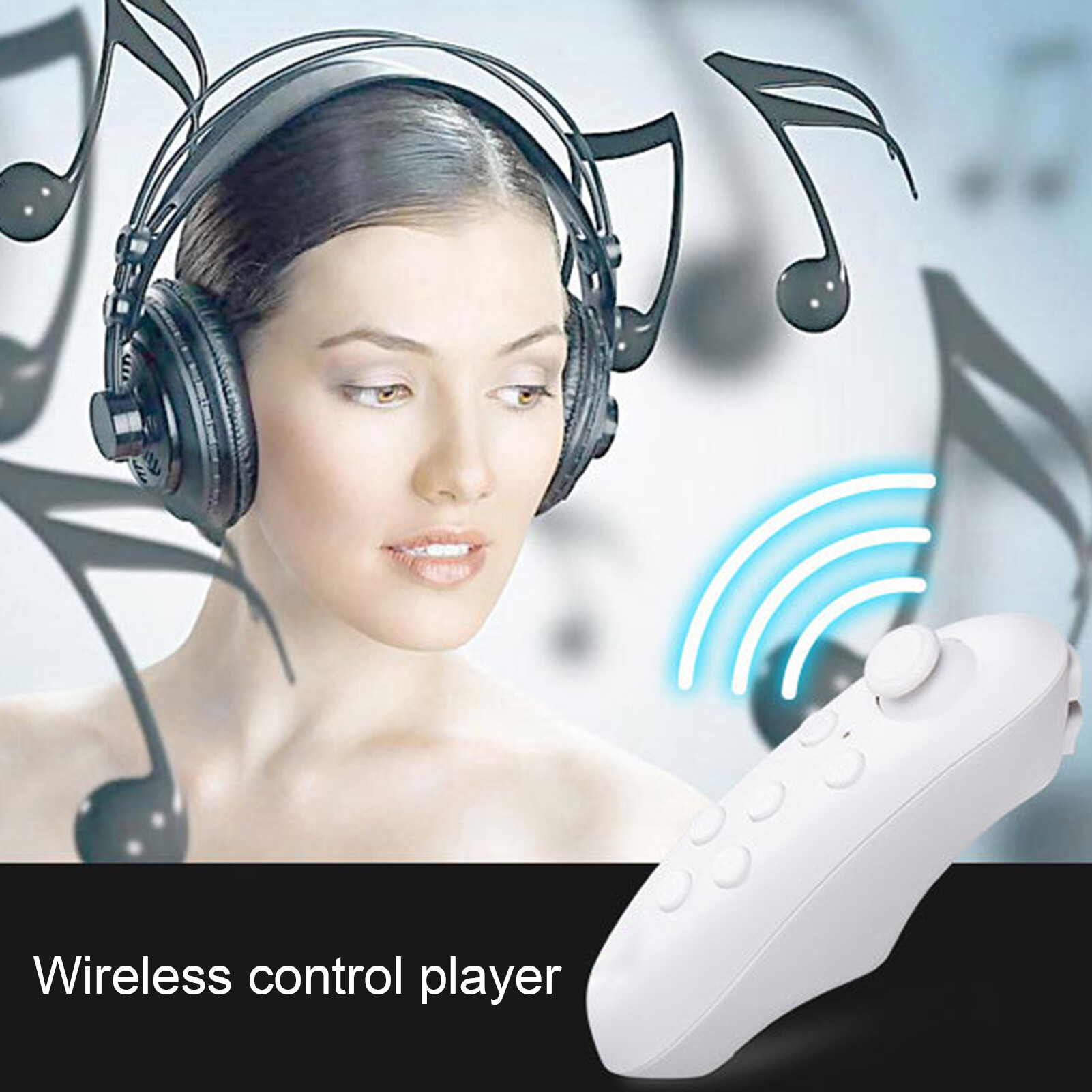Fenquezisq®Phụ Kiện Tay Cầm Chơi Game VR Bluetooth 3.0, Xách Tay Phím Điều Khiển Không Dây Điều Khiển Từ Xa Cho Kính VR 3D