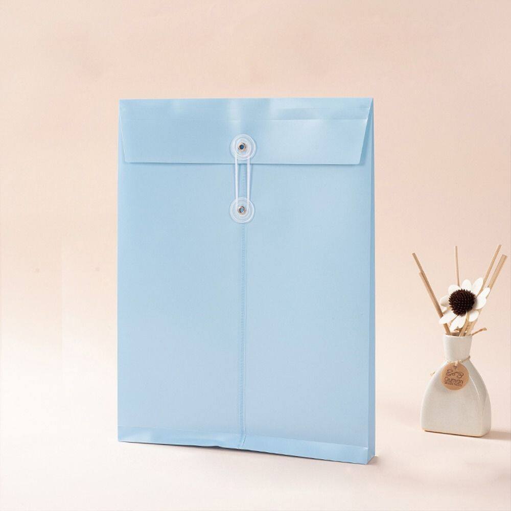 MMLUCK Large Envelopes A4 PP File Folder Paper Organizer Document Organiser A4 File Organizer Durable Large Capacity School Office