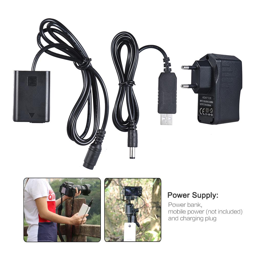 Andoer NP-FW50 Dummy bat-tery + 5V 3A USB Power Adapter Cable with Power Plug Replacement for AC-PW20 for Sony NEX-3/5/6/7 Series A33 A37 A35 A55 a7 a7R a7II A6000 A6300