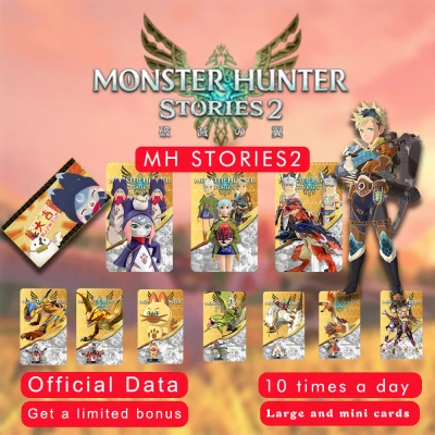 10PCS Monster Hunter Stories 2 Ntag Nfc Amiibo-Cards Set For Nintendo Switch And Lite