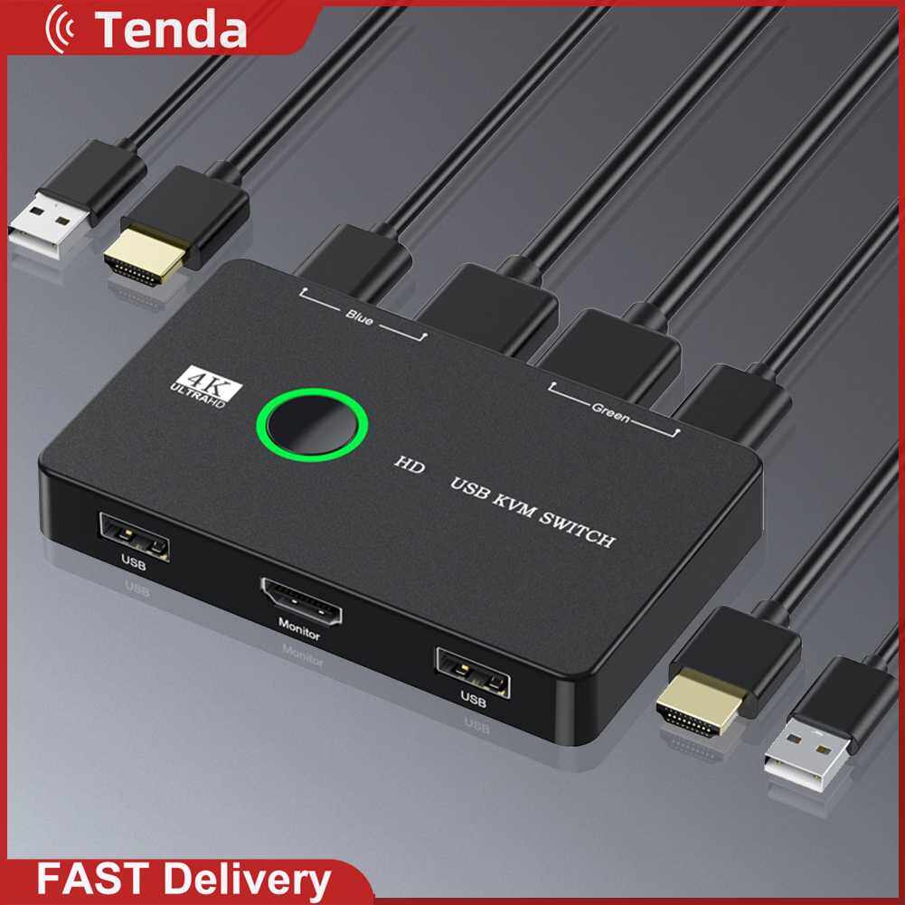 Kvm switcher display kvm hub adapter equipment usb kvm selector for 2 pc sharing