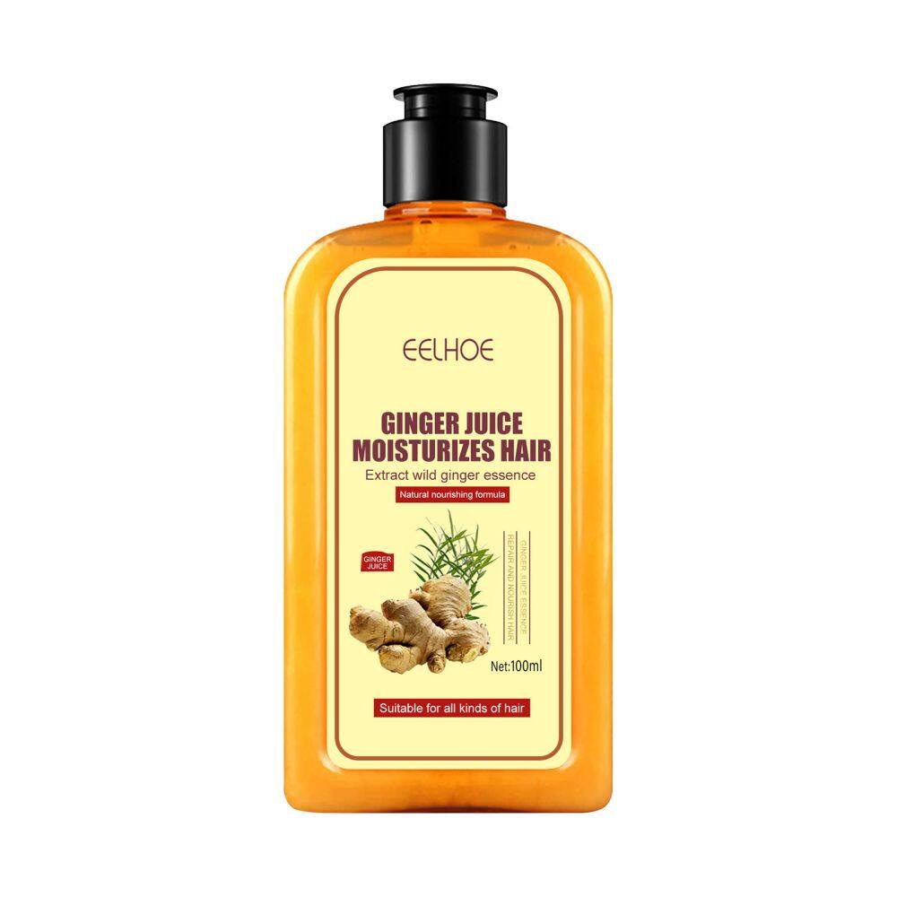 Eelhoe Ginger Shampoo Anti-hair Loss Baldness Moisturizing and Repairing Hair Follicles Hair Growth Shampoo Hair Regrowth Dense Fast Hair Scalp Care Oil Control Anti Itching Ginger Hair Loss Prevention Shampoo（100ml）