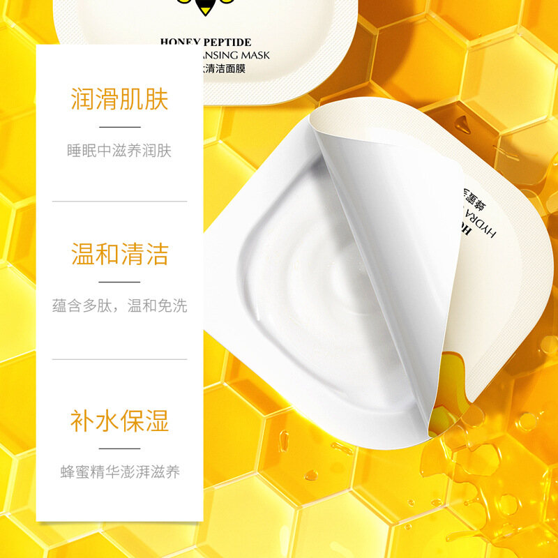 Mặt nạ làm sạch da mặt jomtam, 6 miếng mật ong polypeptide Pudding Hydra