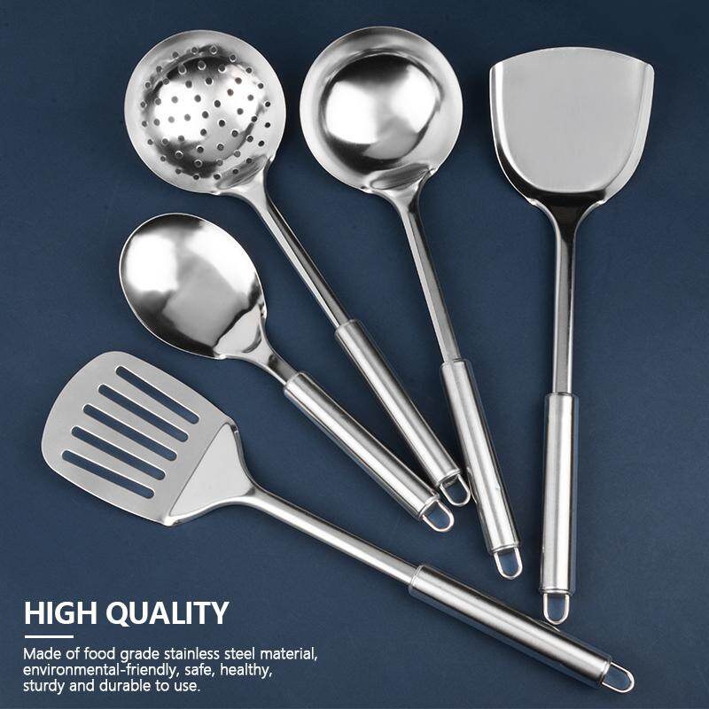 Konco Stainless Steel Kitchen Utensil Cookware Set Spoons Shovel Spatula colander spoon Cooking Tools 1 piece or set