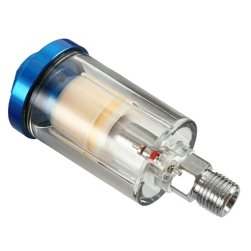 In Line Oil Water Separator Filter Seperator 1/4  Air Brush Compressor Tool Trap