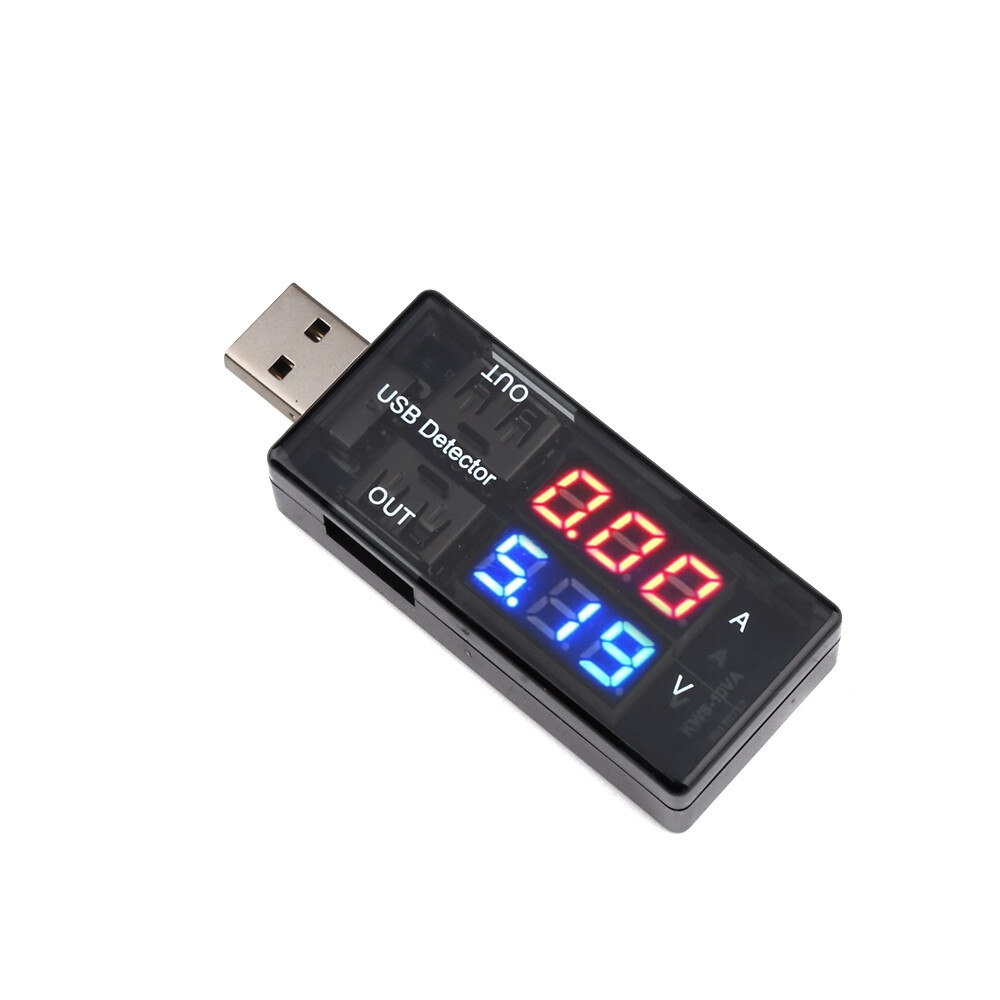 【100% Original】Diymore USB Voltage Charge Current Detector Battery Tester Voltmeter Ammeter USB Car Motorcycle Volt Amp Detector Tester USB Tester with LED Display
