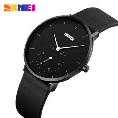 SKMEI Nam Mới Đồng Hồ Thời Trang Đồng Hồ Thạch Anh Giản Dị Dây Da Đơn Giản Đồng Hồ Đeo Tay Chống Thấm Nước 9213