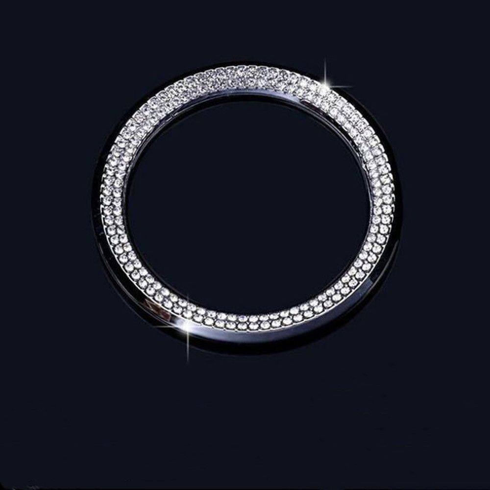YIDIA for Mazda Car Accessories BMW Rhinestones Steering Wheel Logo Mercedes Car Stickers Auto Decor Decal Car Diamond Sticker Car Steering Wheel Sticker