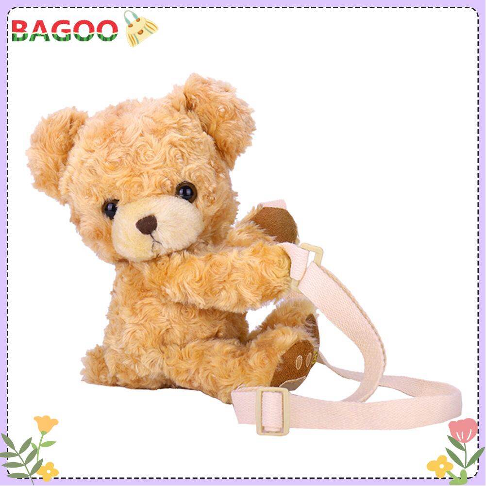 Cute Cartoon Crossbody Bag Girl Plush Cow Doll Small Purse Female Lovely Shoulder Messenger Pouch Zipper Bags For Women On Sale