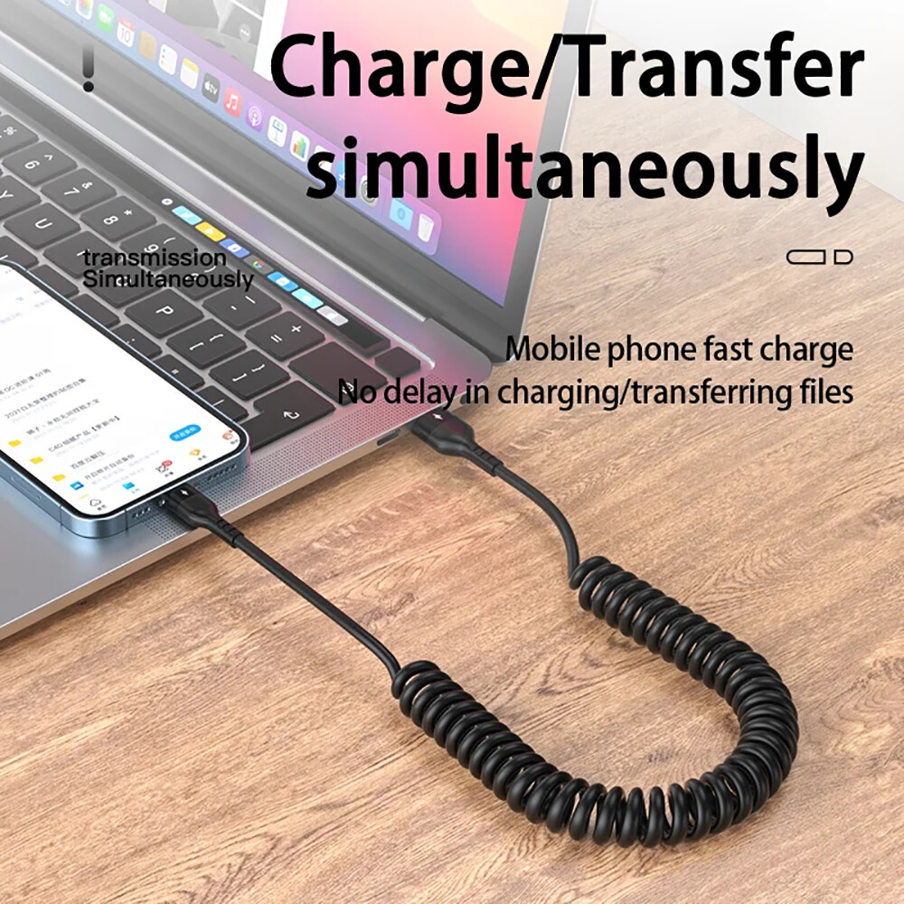 BOKEWU 66W USB Type-C to Type-C Cable USB-C Fast Charging Wire 1M Type-C Charger Cable