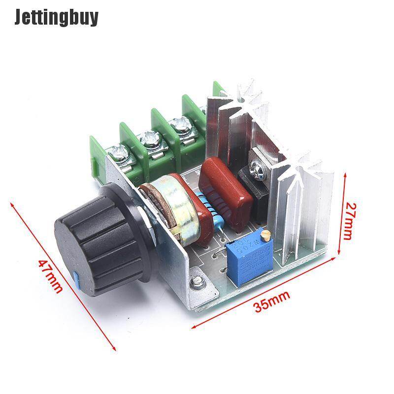 [Jettingbuy] Dimmer 220V 2000W Speed Controller Dimmer Switch Electronic Voltage Regulator