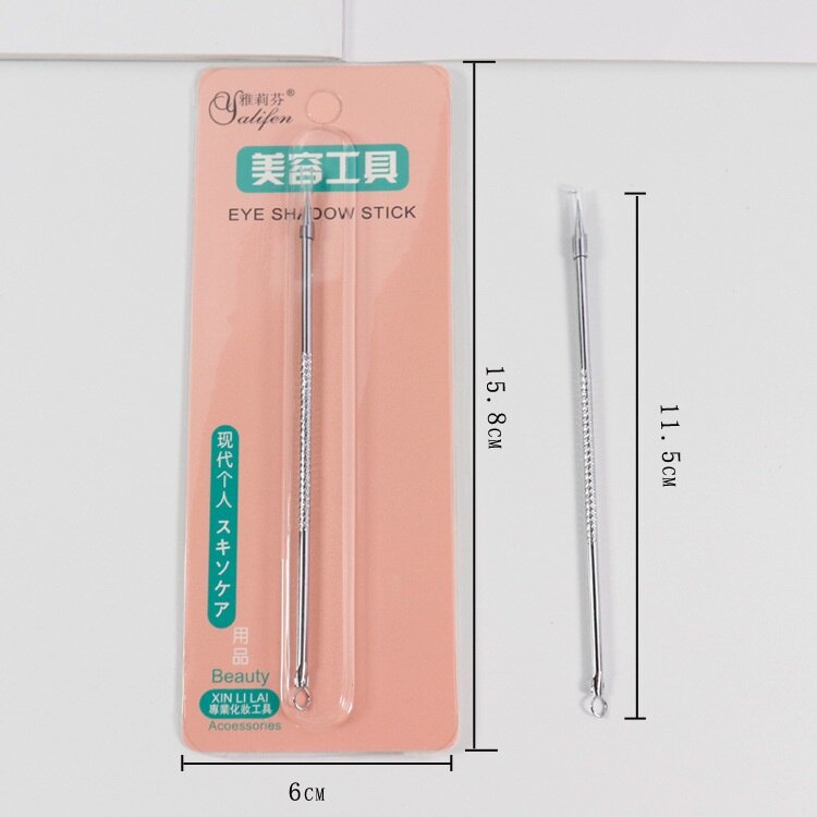 Kim Nặn Mụn Bằng Thép Không Gỉ Hai Đầu